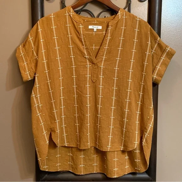 Madewell Lakeline Popover Top - Picture 2 of 9